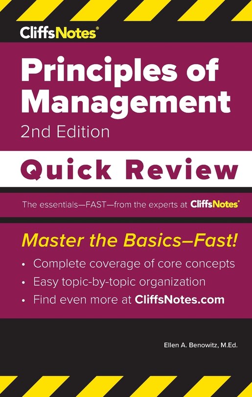 Couverture_CliffsNotes Principles of Management