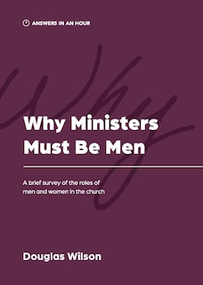 Couverture_Why Ministers Must Be Men