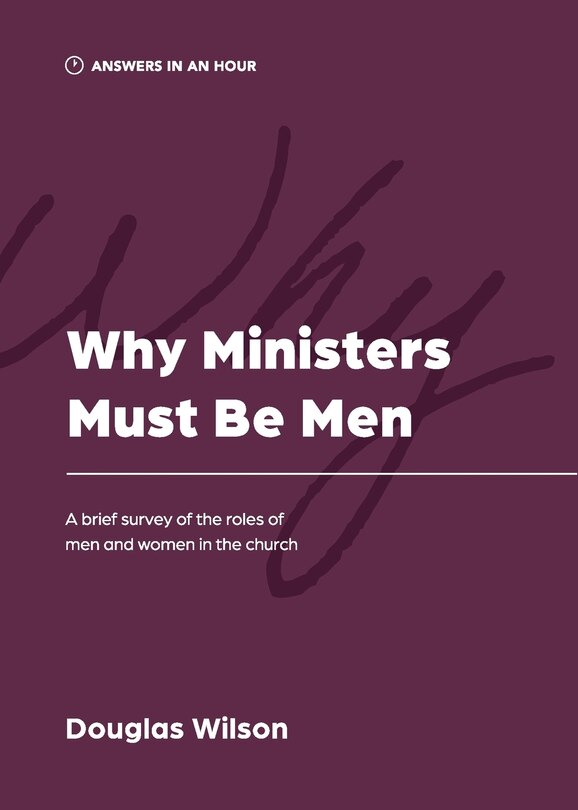 Couverture_Why Ministers Must Be Men