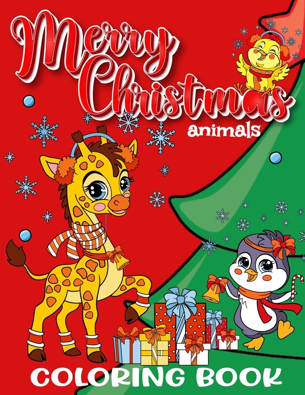 Couverture_Merry Christmas Animals Coloring Book for Kids