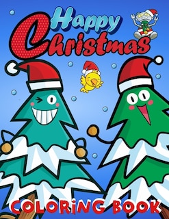 Front cover_Happy Christmas Coloring Book For Kids