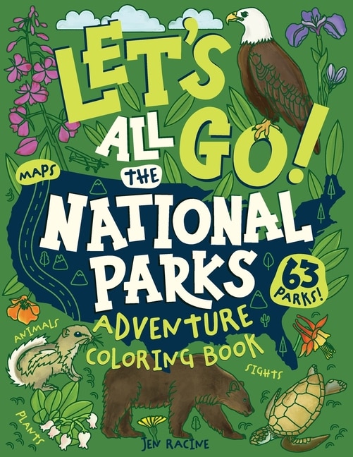 Couverture_Let's Go! All the National Parks Adventure Coloring Book