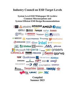 Front cover_ESD Industry Council System Level White Paper III Archive