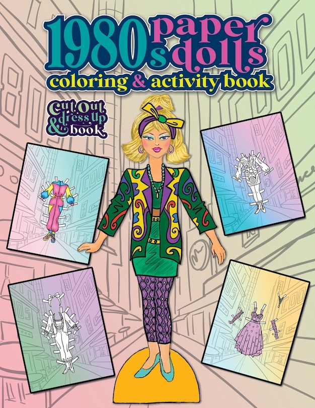 Couverture_1980s Paper Dolls Coloring and Activity Book