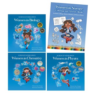 Front cover_Women in Science Paperback Book Set With Coloring and Activity Book