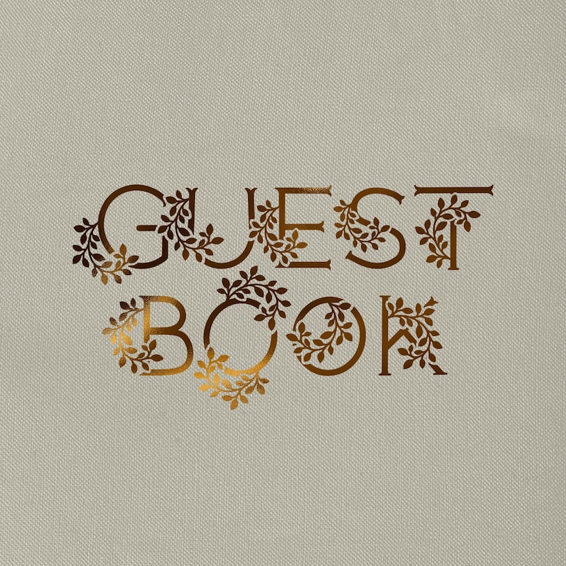 Wedding Guest Book: An Heirloom-Quality Guest Book with Foil Accents and Hand-Drawn Illustrations