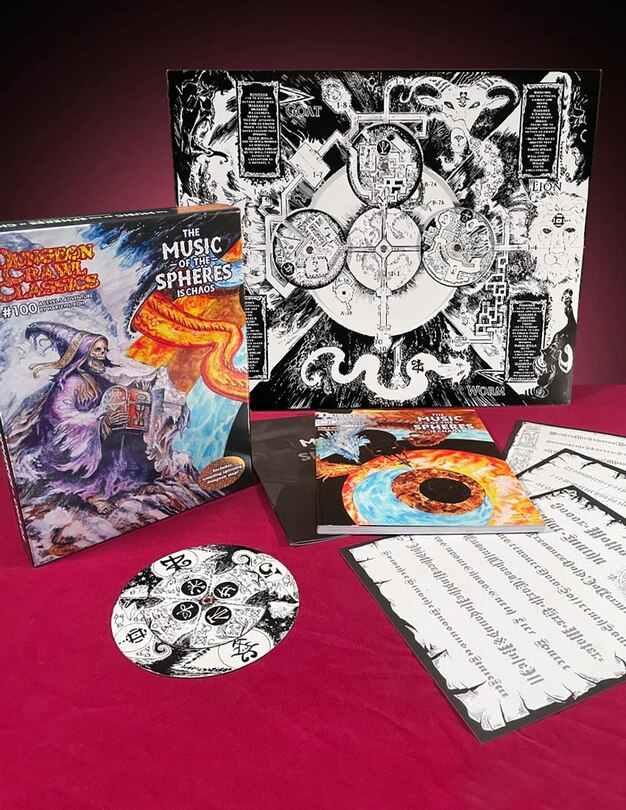 Front cover_Dungeon Crawl Classics #100: The Music of the Spheres is Chaos - boxed set