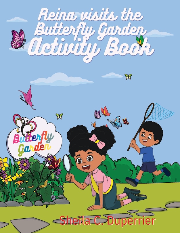 Front cover_Reina Visits the Butterfly Garden - Activity Book