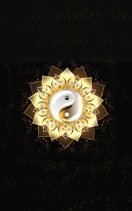 Glowing Golden Ring Yang-Yang Lotus Flower Diary, Journal, and/or Notebook: Perfect for Fans of Astrology, Dark Magic, Fantasy, Mindfulness, Occult, Pilates, Wicca, and/or Witchcraft, Yoga