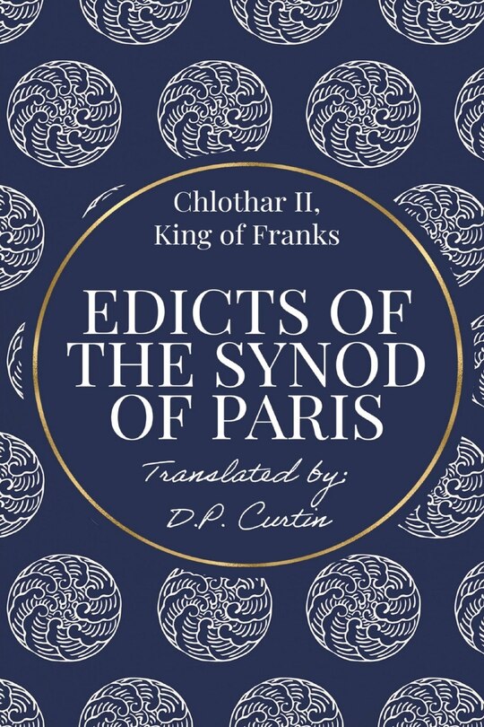 Front cover_Edicts of the Synod of Paris