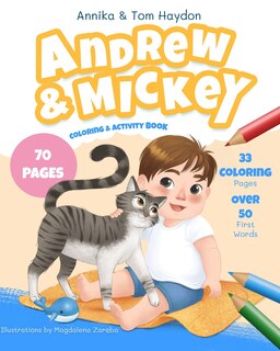 Front cover_Andrew and Mickey's Coloring & Activity Book for Toddlers