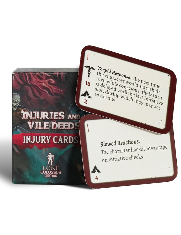 Front cover_Injuries & Vile Deeds PC Injury Reference Cards