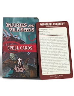 Front cover_Injuries and Vile Deeds Spell Cards