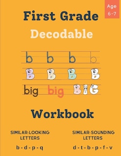 Front cover_Decodable Workbook for Kids Ages 6 - 7