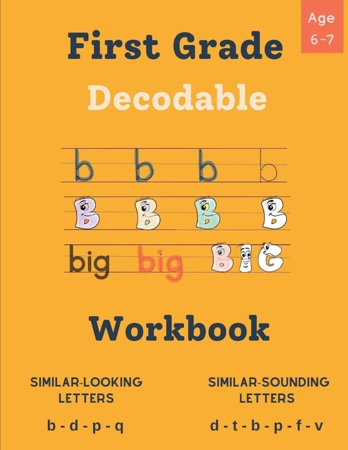 Front cover_Decodable Workbook for Kids Ages 6 - 7