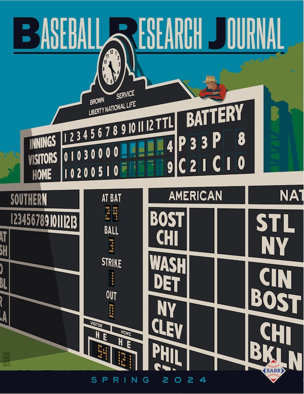 Front cover_Baseball Research Journal (BRJ), Volume 53 #1