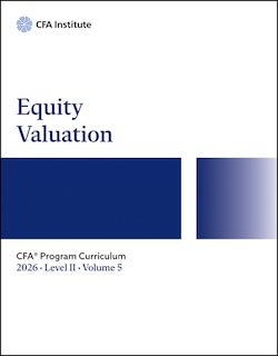 Couverture_2026 CFA Program Curriculum Level II, Volume 5: Equity Investments