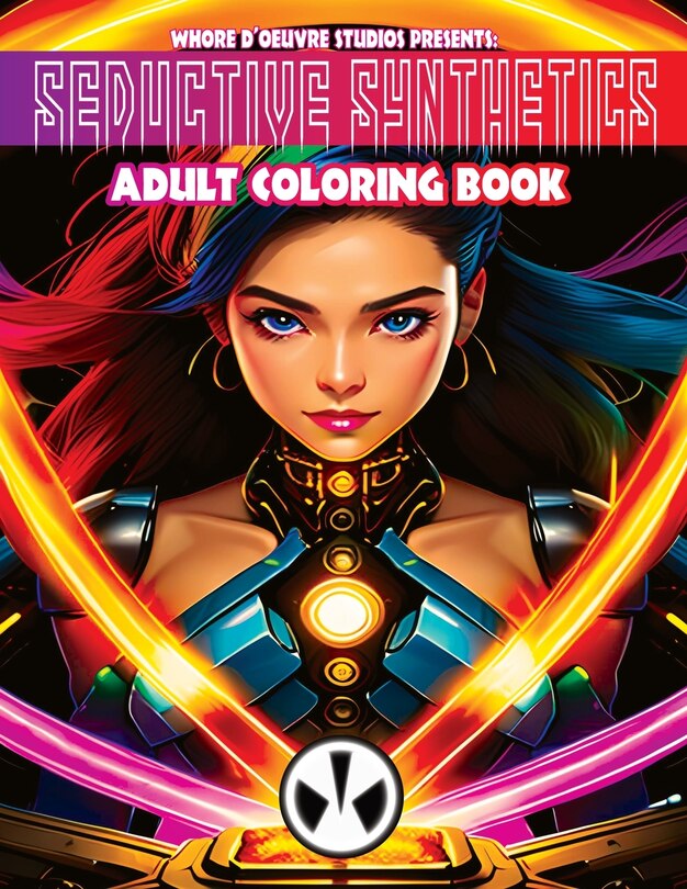 Front cover_Seductive Synthetics Adult Coloring Book