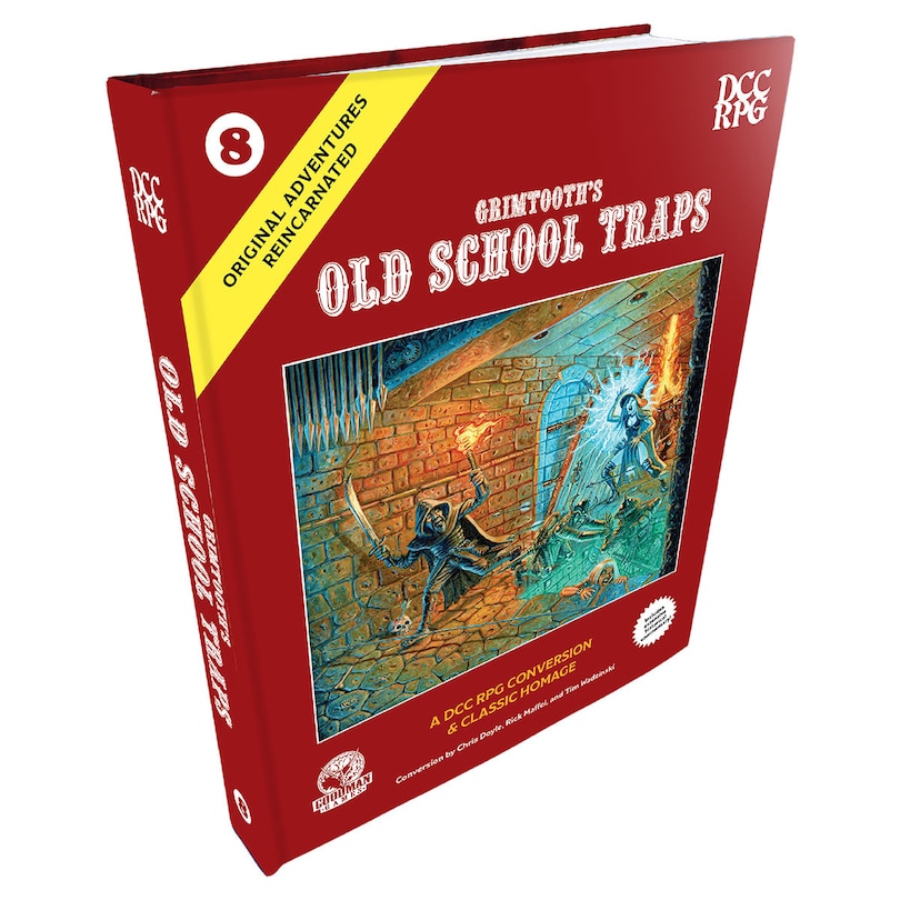 Front cover_DCC RPG: Original Adventures Reincarnated #8 Grimtooth’s Old School Traps