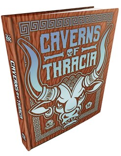 Front cover_The Caverns of Thracia (5e) Minotaur Hide Cover