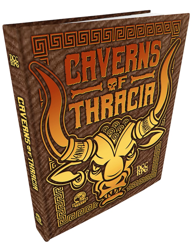 Couverture_The Caverns of Thracia (DCC Rpg) Minotaur Hide Cover