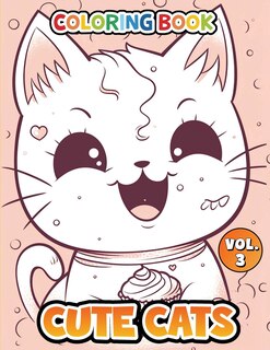 Front cover_Cute Cats Coloring Book