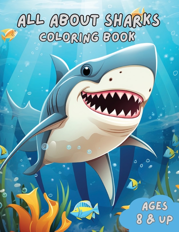 Couverture_All About Sharks Coloring Book