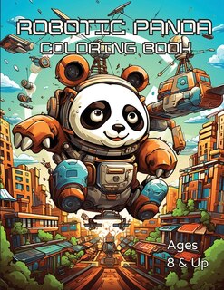 Front cover_Robotic Panda Coloring Book
