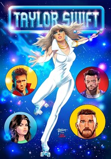 Couverture_Female Force Taylor Swift Dazzler Homage Variant with Travis Kelce