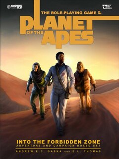 Couverture_The Planet of the Apes RPG Forbidden Zone Adventure Box Role-Playing Game