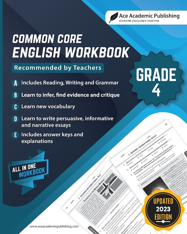 Front cover_Common Core English Workbook