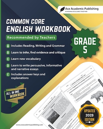 Common Core English Workbook: Grade 5