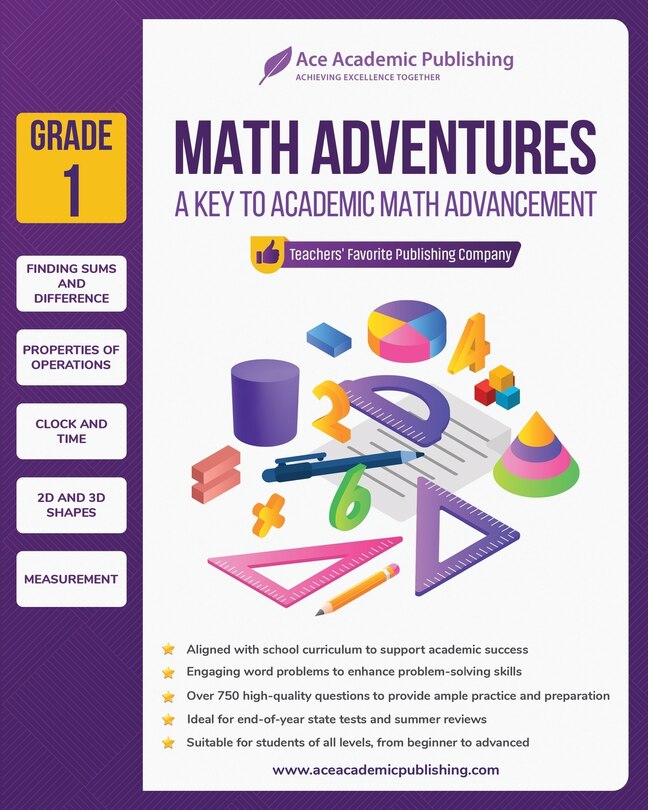 Couverture_Math Adventures - Grade 1