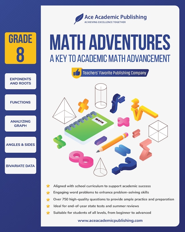 Couverture_Math Adventures - Grade 8