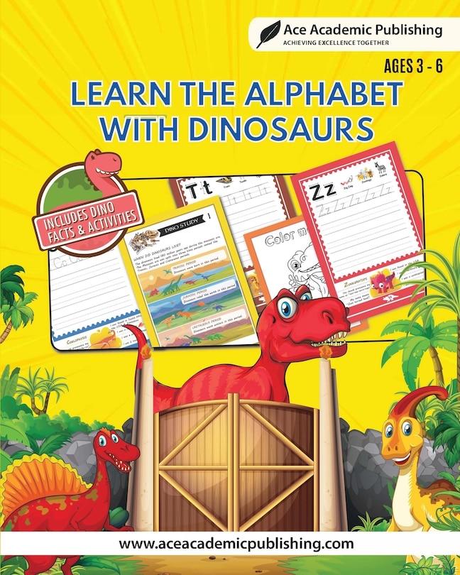 Front cover_Learn Alphabet with Dinosaurs