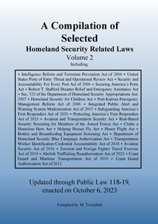 Front cover_Compilation of Homeland Security Related Laws Vol. 2