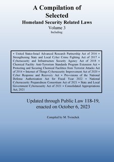 Couverture_Compilation of Homeland Security Related Laws Vol. 3