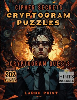 Front cover_Cipher Secrets Cryptogram Puzzles