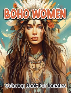 Front cover_Boho woman coloring book for inmates