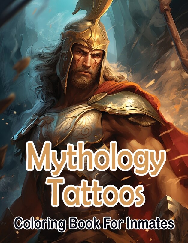 Front cover_Mythology Tattoos coloring book for Inmates