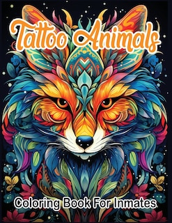 Front cover_Tattoo Animals coloring book for inmates