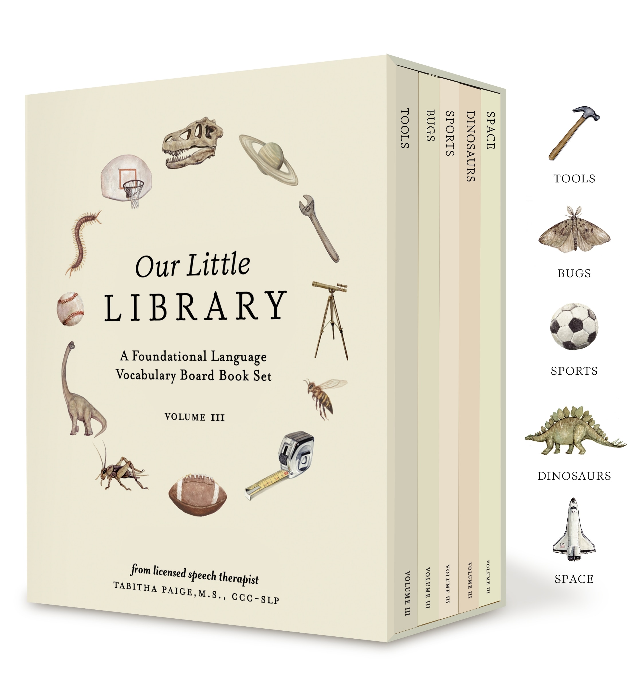 Our Little Library Vol. 3: Dinosaurs, Space, Tools, Bugs, And