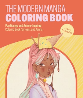 Front cover_The Modern Manga Coloring Book