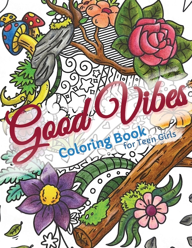 Couverture_Good Vibes Coloring Book for Teens