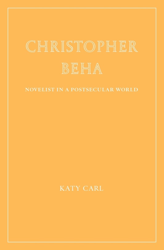 Couverture_Christopher Beha