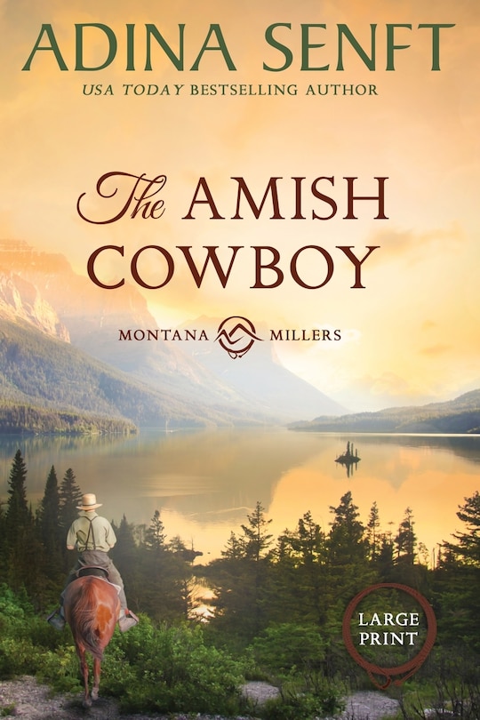 Front cover_The Amish Cowboy (Large Print)
