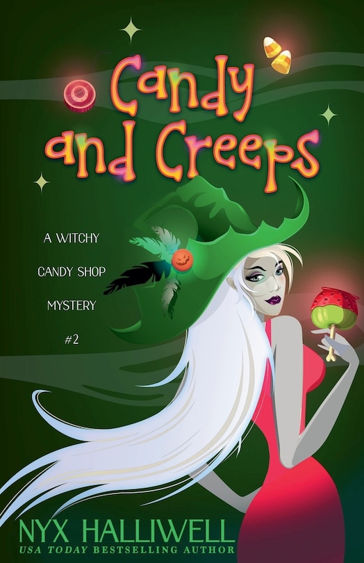 Front cover_Candy and Creeps, A Witchy Candy Shop Mystery, Book 2