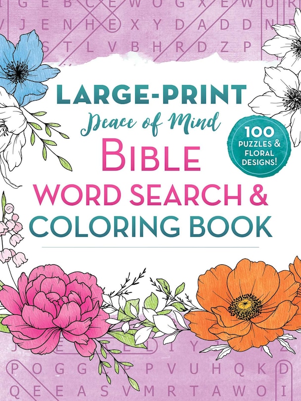 Front cover_Peace of Mind Bible Word Search and Coloring Book