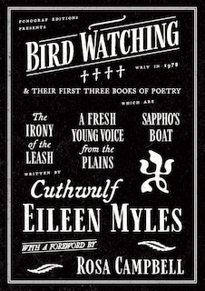 Couverture_Bird Watching and their First Three Books of Poetry