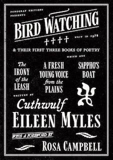 Couverture_Bird Watching and their First Three Books of Poetry